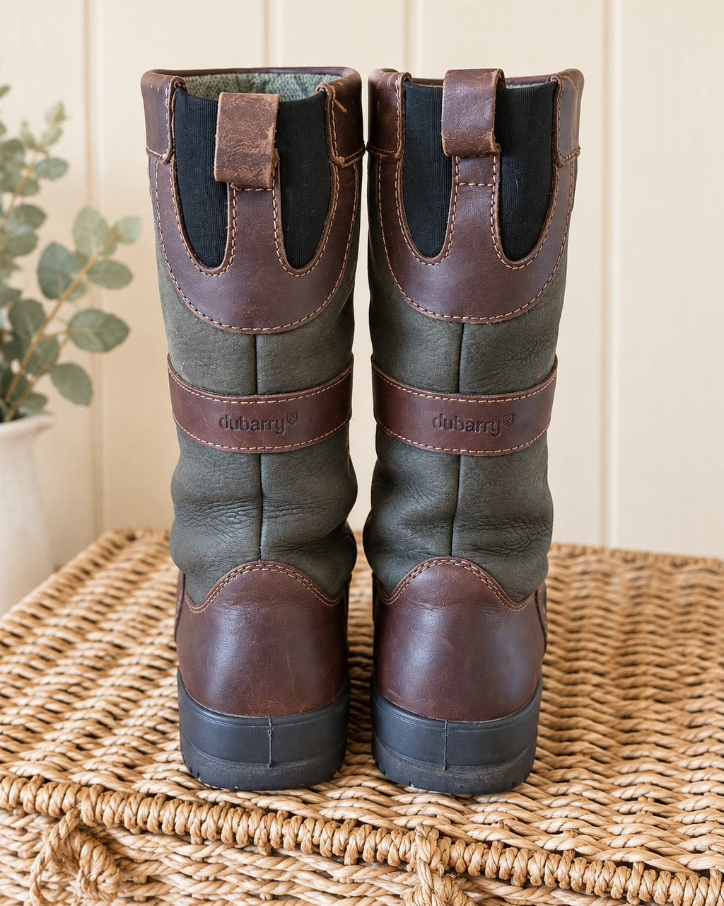 Dubarry Kildare Gore-Tex Country Boots Brown / Green Size 38 UK 5